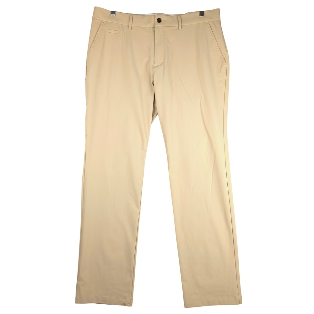 Kjus Ike Golf Pants Mens 38x32 Tan Khaki Regular Fit MG20-D08 Stretch Trousers